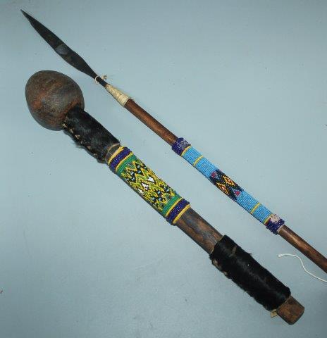 African spear & club